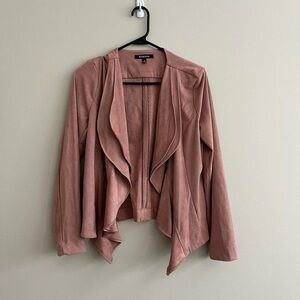 🌸 Relativity Dusty Rose Faux Suede Blazer